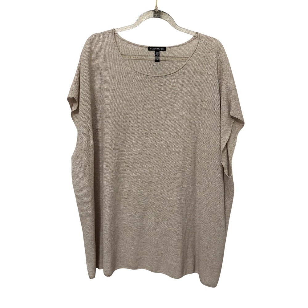 Eileen Fisher Organic Linen Cotton Top Sustainable Quiet Luxury Capsule Minimal